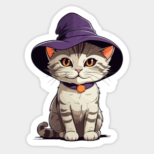 Halloween Kitten Sticker